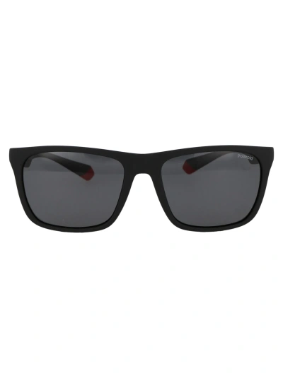 Polaroid Pld 2141/s Sunglasses In Blxm9 Opaco Nero Rosso