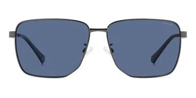 Polaroid Pld 2143/g/s/x Asian Fit Polarized R80/c3 Men's Sunglasses Silver Size 62