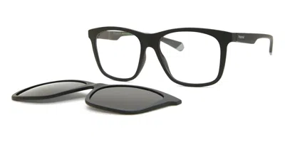Polaroid Pld 2148/cs With Clip-on Men's Glasses, Black, Size 54