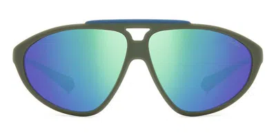 Polaroid Pld 2151/s Polarized Dld/5z Men's Sunglasses Green Size 62