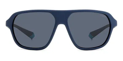 Polaroid Pld 2152/s Polarized Fll/c3 Men's Sunglasses Blue Size 59