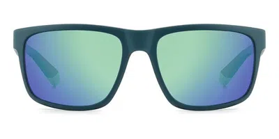 Polaroid Pld 2157/s Polarized Pyw/5z Men's Sunglasses Blue Size 57 In Green