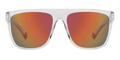 Polaroid Pld 2162/s Polarized 900/oz Men's Sunglasses Clear Size 56 In Transparent