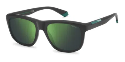 Polaroid Pld 2163/s Polarized 3ol/5z Men's Sunglasses Black Size 54 In Orange