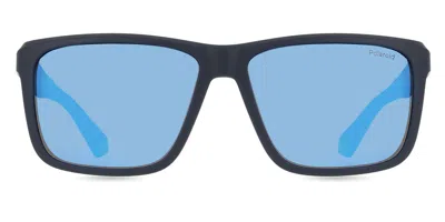 Polaroid Pld 2164/s Polarized Fll/5x Men's Sunglasses Blue Size 58