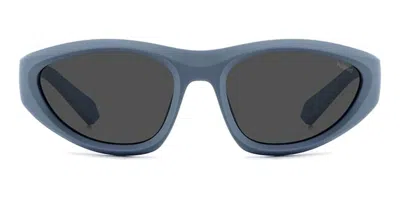 Polaroid Pld 2165/s Polarized Fll/m9 Men's Sunglasses Blue Size 59