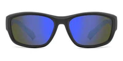 Polaroid Pld 2166/atp/s Polarized 71c/5x Occhiali Da Sole Neri Per Uomo In Black