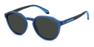 Polaroid Pld 2170/s/x Polarized Fll/m9 Occhiali Da Sole Blu Per Uomo In Gold