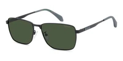 Polaroid Pld 2171/g/s/x Vestibilità Orientale Polarized 124/uc Occhiali Da Sole Neri Per Uomo In Black