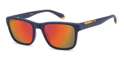 Polaroid Pld 2174/s Polarized Fll/oz Men's Sunglasses Blue Size 54 In Transparent