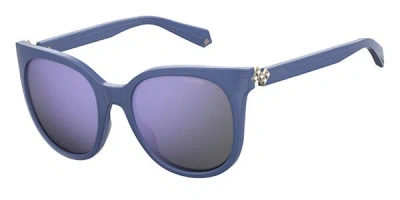 Polaroid Pld 4062/s/x Polarized Pjp/mf Women's Sunglasses Blue Size 52