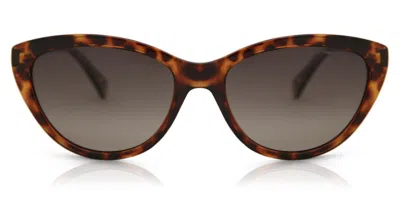 Polaroid Pld 4080/s Polarized 086/la Occhiali Da Sole Tartarugatishell Per Donna In Brown