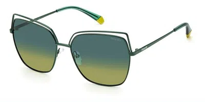 Polaroid Pld 4093/s 1ed/z7 Occhiali Da Sole Verdi Per Donna In Green
