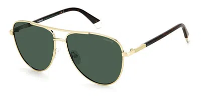 Polaroid Pld 4126/s J5g/uc Men's Sunglasses Gold Size 58