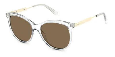 Polaroid Pld 4131/s/x Kb7/sp Women's Sunglasses Grey Size 57 In Gray