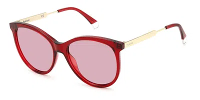 Polaroid Pld 4131/s/x Mu1/0f Women's Sunglasses Red Size 57