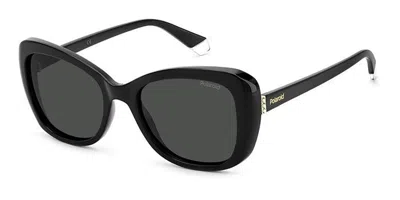 Polaroid Pld 4132/s/x 807/m9 Women's Sunglasses Black Size 53