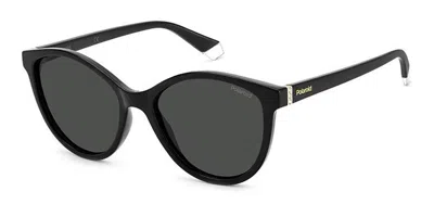 Polaroid Pld 4133/s/x 807/m9 Women's Sunglasses Black Size 55