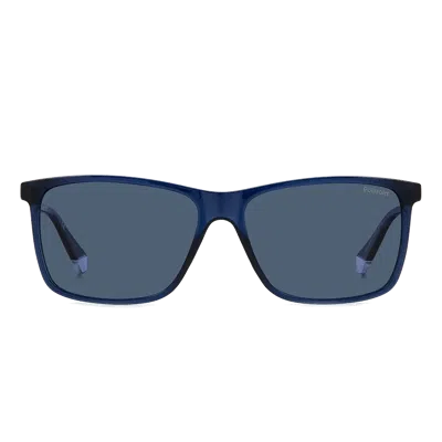 Polaroid Pld 4137/s Sunglasses In Blue