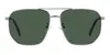 Polaroid 59mm Polarized Rectangular Sunglasses In Green