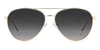 Polaroid Pld 4142/g/s/x Asian Fit Polarized Ddb/wj Men's Sunglasses Gold Size 60 In Pink
