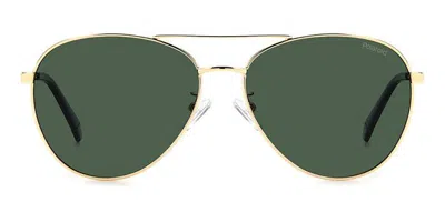 Polaroid Pld 4142/g/s/x Asian Fit Polarized Pef/uc Men's Sunglasses Gold Size 60