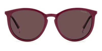 Polaroid Pld 4143/s/x Polarized B3v/kl Men's Sunglasses Purple Size 53 In Burgundy