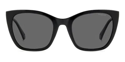 Polaroid Pld 4144/s/x Polarized 807/m9 Women's Sunglasses Black Size 52
