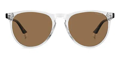 Polaroid Pld 4152/s Polarized 900/sp Women's Sunglasses Clear Size 54 In Transparent