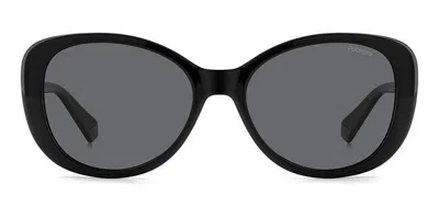 Polaroid Pld 4154/s/x Polarized 807/m9 Women's Sunglasses Black Size 55