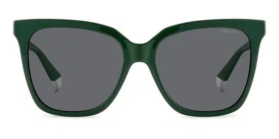 Polaroid Pld 4155/s/x Polarized 1ed/m9 Women's Sunglasses Green Size 55