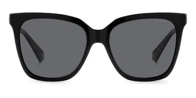 Polaroid Pld 4155/s/x Polarized 807/m9 Women's Sunglasses Black Size 55