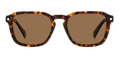 Polaroid Pld 4156/s/x Polarized 086/sp Men's Sunglasses Tortoiseshell Size 53 In Brown