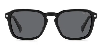Polaroid Pld 4156/s/x Polarized 807/m9 Men's Sunglasses Black Size 53