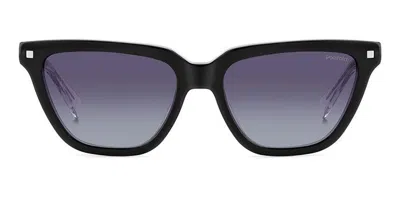 Polaroid Pld 4157/s/x Polarized 0wm/wj Women's Sunglasses Black Size 55
