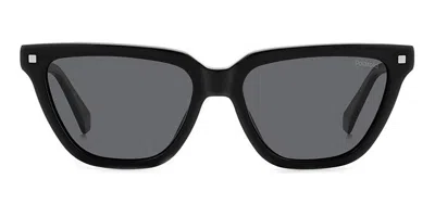 Polaroid Pld 4157/s/x Polarized 807/m9 Women's Sunglasses Black Size 55
