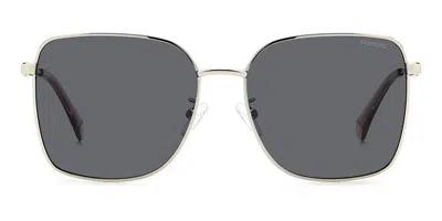 Polaroid Pld 4158/g/s/x Asian Fit Polarized 010/m9 Women's Sunglasses Silver Size 58