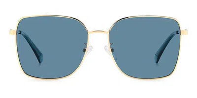 Polaroid Pld 4158/g/s/x Asian Fit Polarized Oga/c3 Women's Sunglasses Gold Size 58 In Multi