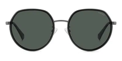 Polaroid Pld 4160/g/s/x Asian Fit Polarized R80/uc Men's Sunglasses Gunmetal Size 55