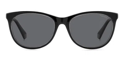 Polaroid Pld 4161/s Polarized 7c5/m9 Women's Sunglasses Black Size 55