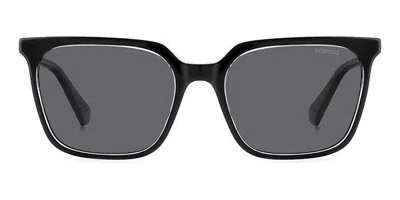 Polaroid Pld 4163/s Polarized 7c5/m9 Women's Sunglasses Black Size 55