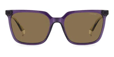 Polaroid Pld 4163/s Polarized S2n/sp Women's Sunglasses Purple Size 55