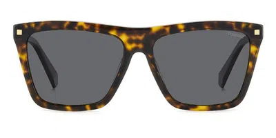 Polaroid Pld 4164/s/x Polarized 086/m9 Women's Sunglasses Tortoiseshell Size 56 In Brown