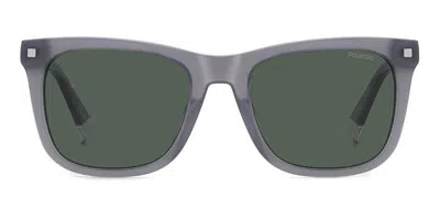 Polaroid Pld 4167/s/x Polarized Kb7/uc Men's Sunglasses Grey Size 53 In Gray