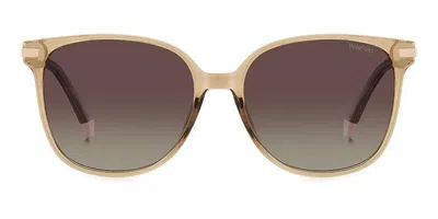 Polaroid Pld 4170/g/s/x Asian Fit Polarized J5g/la Women's Sunglasses Gold Size 56 In Brown