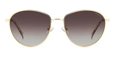 Polaroid Pld 4171/g/s/x Asian Fit Polarized 01q/la Women's Sunglasses Gold Size 57