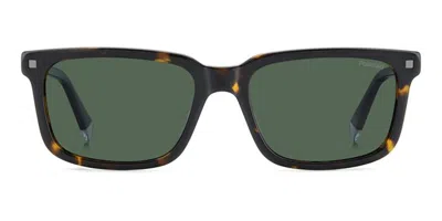 Polaroid Pld 4174/s/x Polarized 086/uc Men's Sunglasses Tortoiseshell Size 55 In Multi