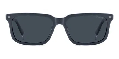 Polaroid Pld 4174/s/x Polarized Pjp/c3 Men's Sunglasses Blue Size 55
