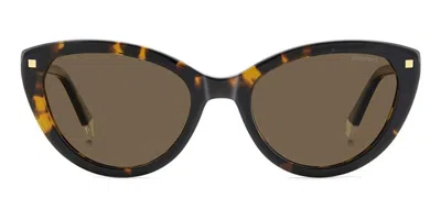 Polaroid Pld 4175/s/x Polarized 086/sp Women's Sunglasses Tortoiseshell Size 54 In Multi