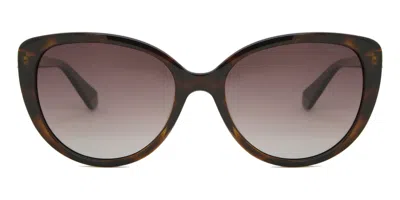Polaroid Pld 4176/s/x Polarized 086/la Women's Sunglasses Tortoiseshell Size 56 In Brown